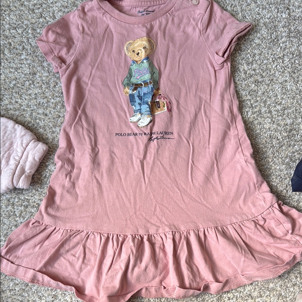 Ralph Lauren Pink Polo Bear Dress